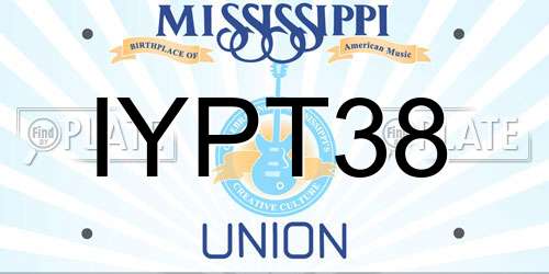 IYPT38 Mississippi License Plate
