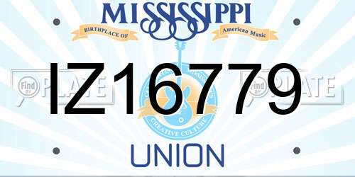 IZ16779 Mississippi License Plate