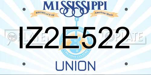 IZ2E522 Mississippi License Plate