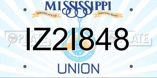 IZ2I848 Mississippi License Plate
