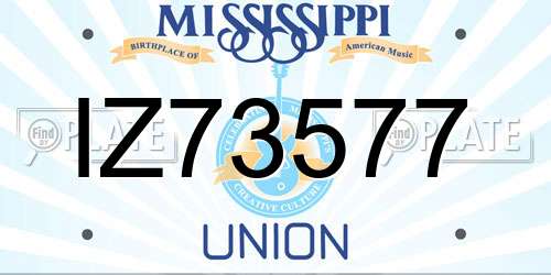 IZ73577 Mississippi License Plate