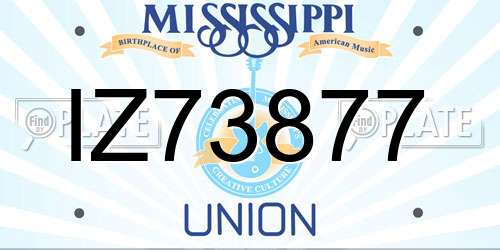 IZ73877 Mississippi License Plate