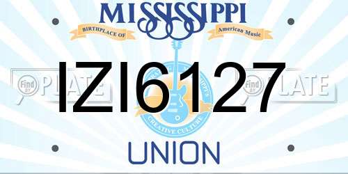 IZI6127 Mississippi License Plate