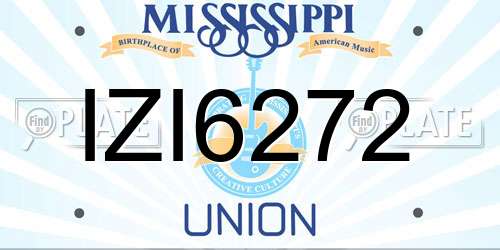 IZI6272 Mississippi License Plate