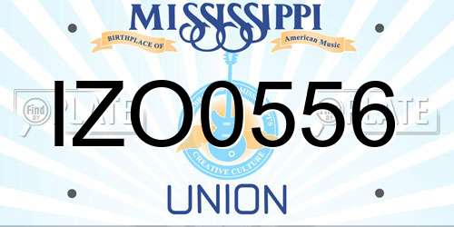 IZO0556 Mississippi License Plate