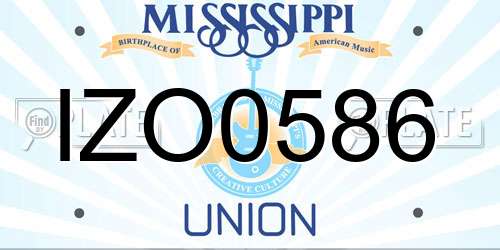 IZO0586 Mississippi License Plate