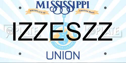 IZZESZZ Mississippi License Plate
