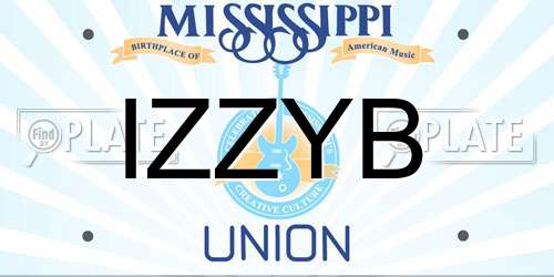 IZZYB Mississippi License Plate