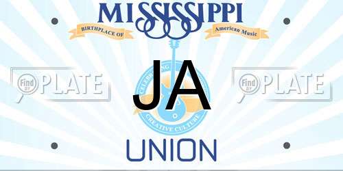 JA Mississippi License Plate