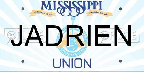 JADRIEN Mississippi License Plate