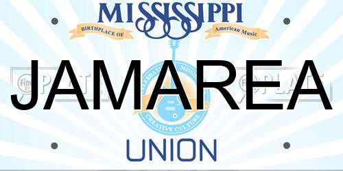 JAMAREA Mississippi License Plate