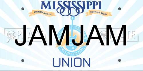 JAMJAM Mississippi License Plate