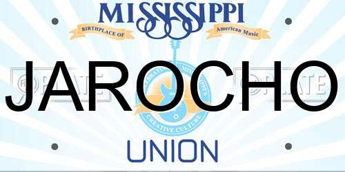 JAROCHO Mississippi License Plate