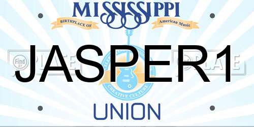 JASPER1 Mississippi License Plate