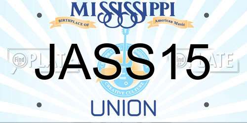 JASS15 Mississippi License Plate