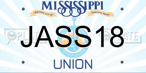 JASS18 Mississippi License Plate
