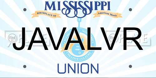 JAVALVR Mississippi License Plate