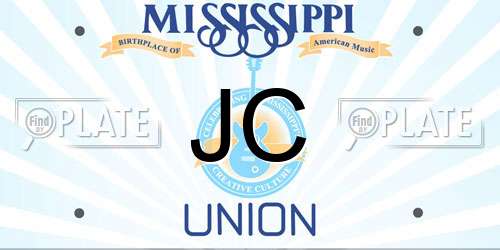 JC Mississippi License Plate