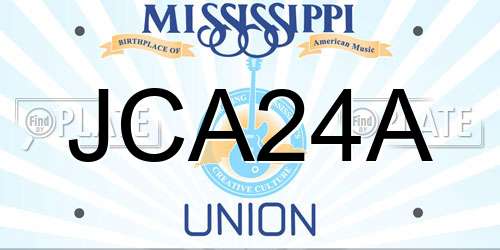 JCA24A Mississippi License Plate