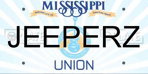 JEEPERZ Mississippi License Plate