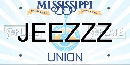 JEEZZZ Mississippi License Plate