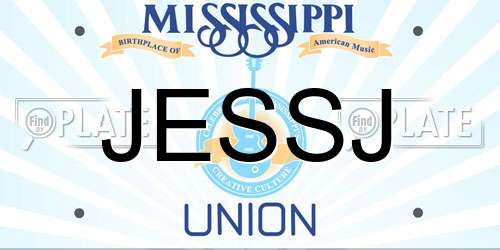 JESSJ Mississippi License Plate