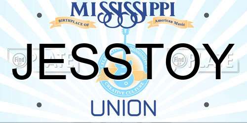 JESSTOY Mississippi License Plate