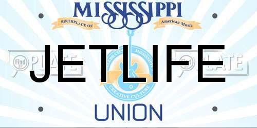 JETLIFE Mississippi License Plate