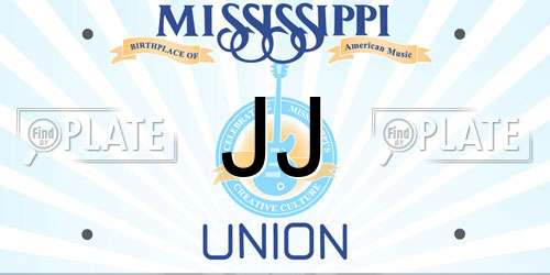 JJ Mississippi License Plate
