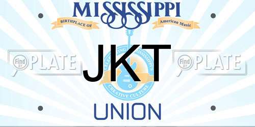 JKT Mississippi License Plate