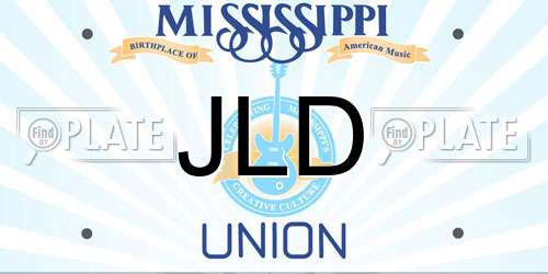 JLD Mississippi License Plate