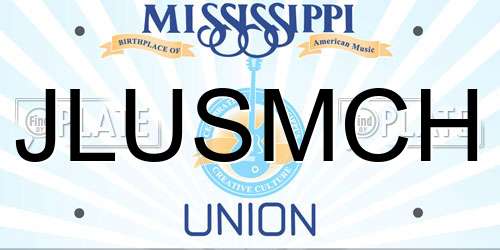 JLUSMCH Mississippi License Plate