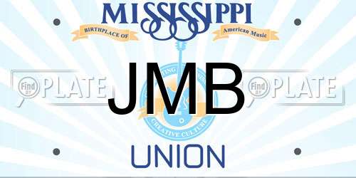 JMB Mississippi License Plate