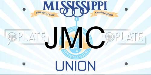JMC Mississippi License Plate