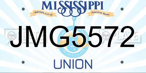 JMG5572 Mississippi License Plate