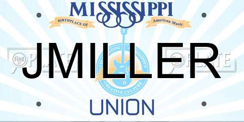 JMILLER Mississippi License Plate