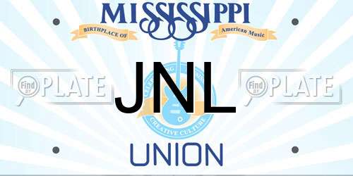 JNL Mississippi License Plate
