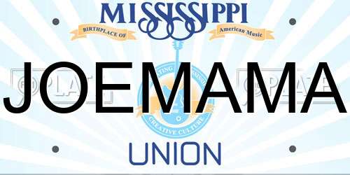 JOEMAMA Mississippi License Plate