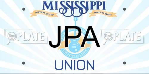 JPA Mississippi License Plate