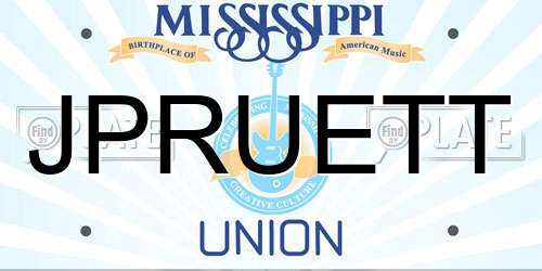 JPRUETT Mississippi License Plate