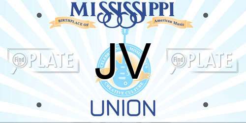 JV Mississippi License Plate