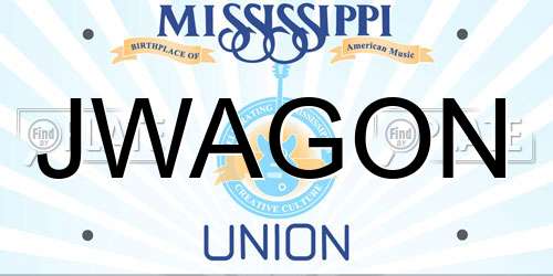 JWAGON Mississippi License Plate