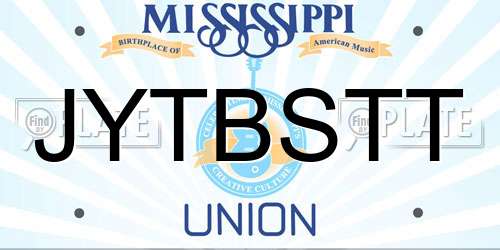 JYTBSTT Mississippi License Plate