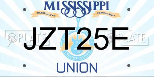 JZT25E Mississippi License Plate