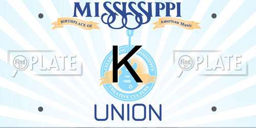K Mississippi License Plate