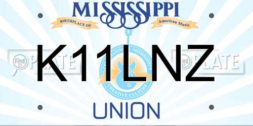 K11LNZ Mississippi License Plate