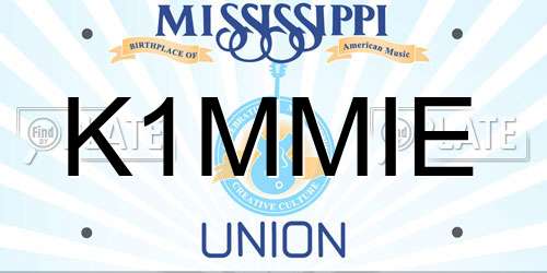 K1MMIE Mississippi License Plate