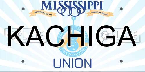 KACHIGA Mississippi License Plate