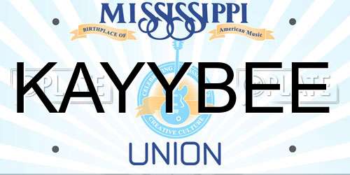 KAYYBEE Mississippi License Plate