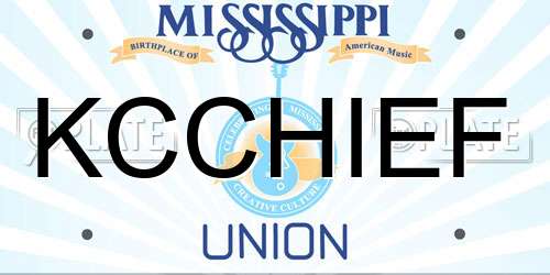 KCCHIEF Mississippi License Plate